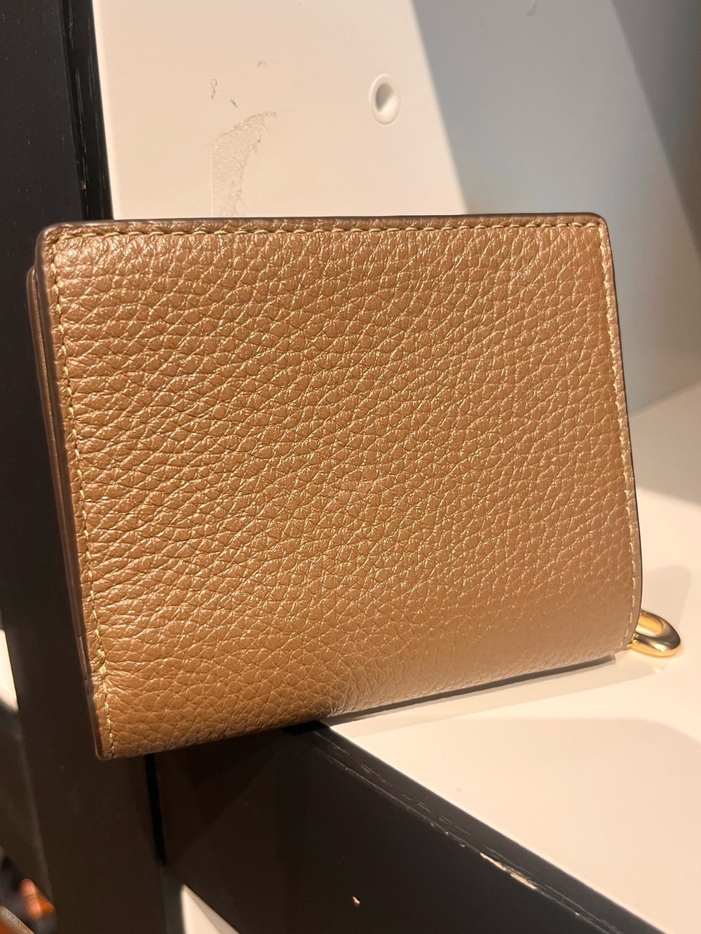 Last one! New Coach Snap Wallet With Rivets CDM38 pebbled leather - Picture 5 of 6